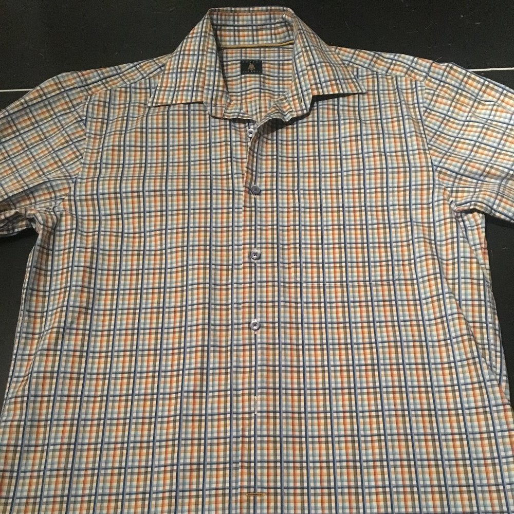 Robert Talbott Checks Medium Multicolor Long Slee… - image 1